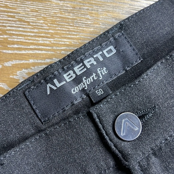 ALBERTO Tom Ceramica Comfort Fit Charcoal Black Pants 50 - Picture 5 of 10